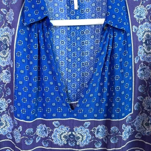 Free People Changing Times Oversized Print Tunic Top